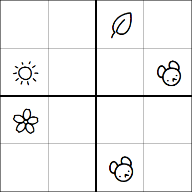 Kids Sudoku 4x4 - Difficile
