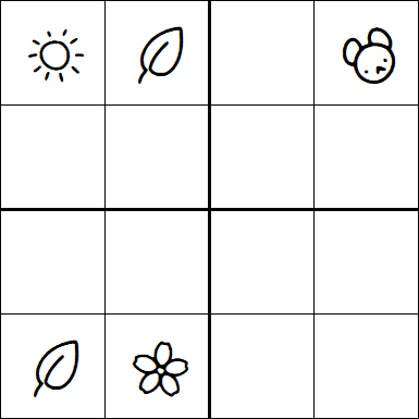 Kids Sudoku 4x4 - Difficile