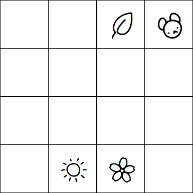 Kids Sudoku 4x4 - Difficile