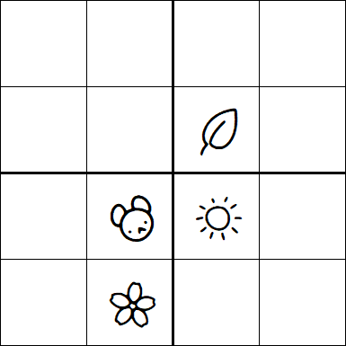 Kids Sudoku 4x4 - Difficile