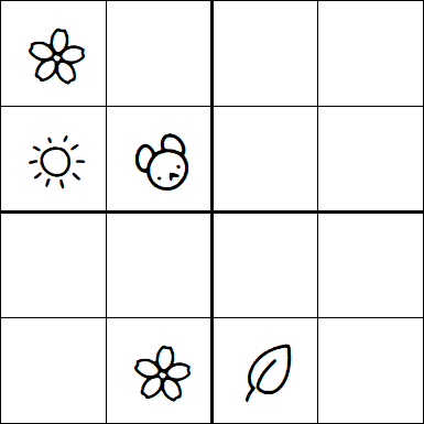 Kids Sudoku 4x4 - Difficile
