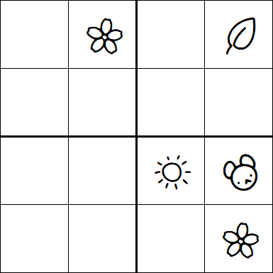 Kids Sudoku 4x4 - Difficile