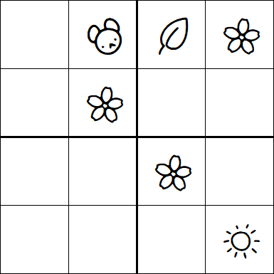 Kids Sudoku 4x4 - Difficile