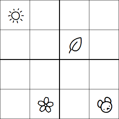 Kids Sudoku 4x4 - Difficile