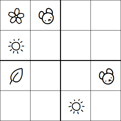 Kids Sudoku 4x4 - Hard