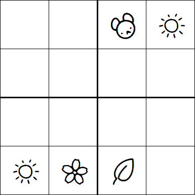 Kids Sudoku 4x4 - Difficile