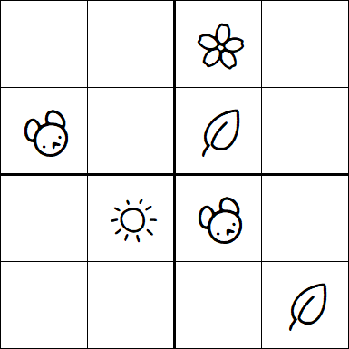 Kids Sudoku 4x4 - Difficile