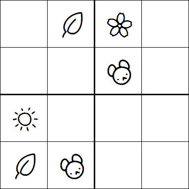 Kids Sudoku 4x4 - Difficile