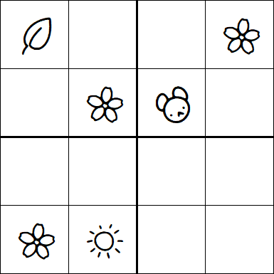 Kids Sudoku 4x4 - Difficile