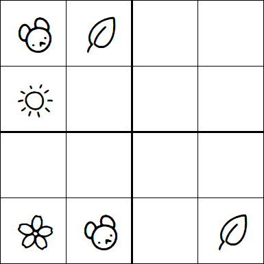 Kids Sudoku 4x4 - Difficile
