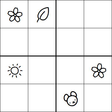 Kids Sudoku 4x4 - Difficile