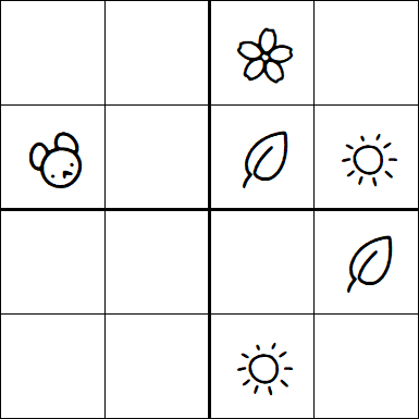 Kids Sudoku 4x4 - Difficile