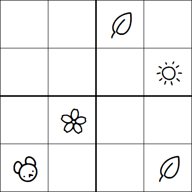 Kids Sudoku 4x4 - Difficile