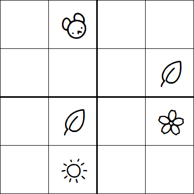 Kids Sudoku 4x4 - Difficile