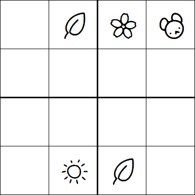 Kids Sudoku 4x4 - Difficile