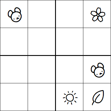 Kids Sudoku 4x4 - Difficile