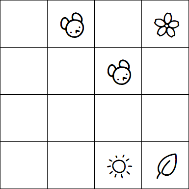 Kids Sudoku 4x4 - Difficile