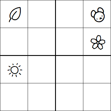 Kids Sudoku 4x4 - Difficile
