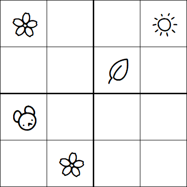 Kids Sudoku 4x4 - Difficile