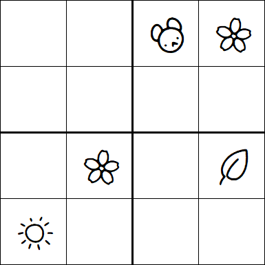 Kids Sudoku 4x4 - Difficile