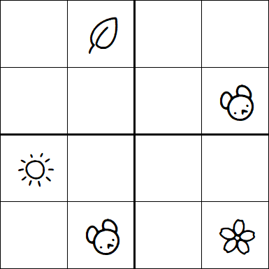 Kids Sudoku 4x4 - Difficile