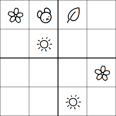Kids Sudoku 4x4 - Difficile