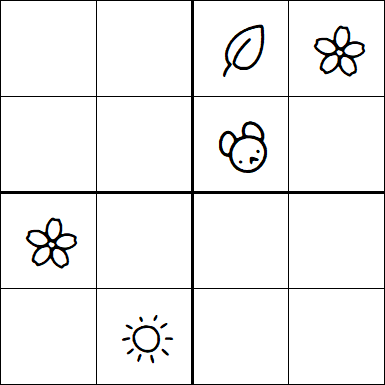 Kids Sudoku 4x4 - Difficile