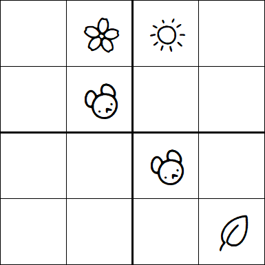 Kids Sudoku 4x4 - Difficile
