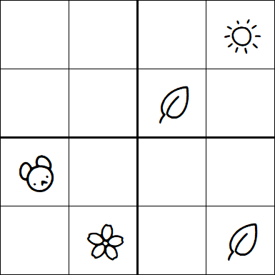 Kids Sudoku 4x4 - Difficile