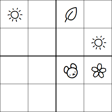 Kids Sudoku 4x4 - Difficile