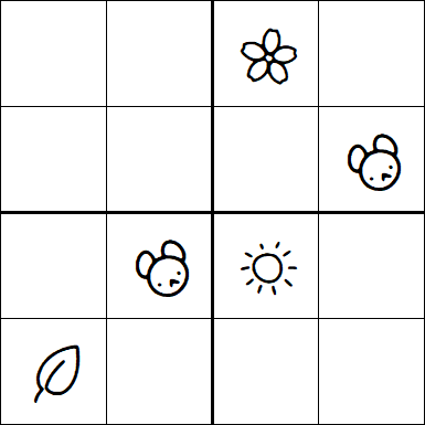 Kids Sudoku 4x4 - Difficile