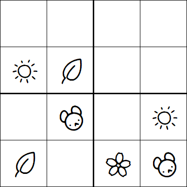 Kids Sudoku 4x4 - Difícil