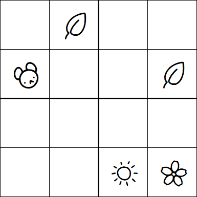 Kids Sudoku 4x4 - Difficile