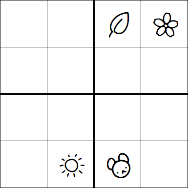 Kids Sudoku 4x4 - Difficile