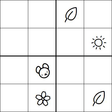 Kids Sudoku 4x4 - Difficile