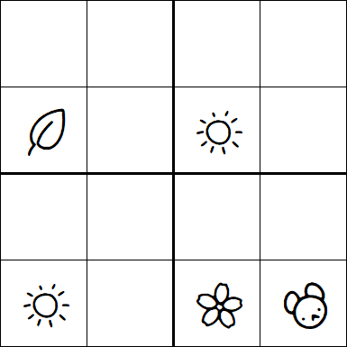 Kids Sudoku 4x4 - Hard