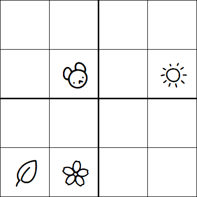 Kids Sudoku 4x4 - Difficile