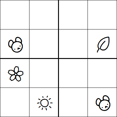 Kids Sudoku 4x4 - Difficile