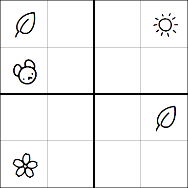 Kids Sudoku 4x4 - Difícil