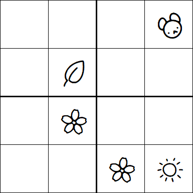 Kids Sudoku 4x4 - Difficile