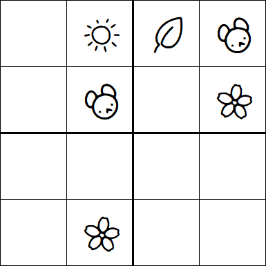 Kids Sudoku 4x4 - Hard