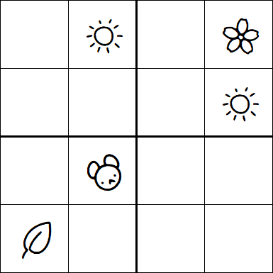 Kids Sudoku 4x4 - Hard