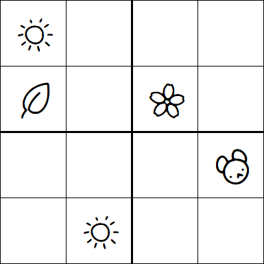 Kids Sudoku 4x4 - Hard