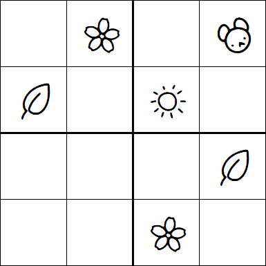 Kids Sudoku 4x4 - Difficile