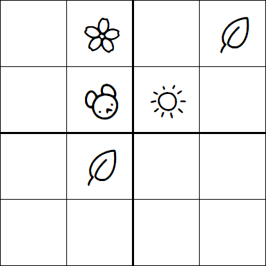 Kids Sudoku 4x4 - Hard