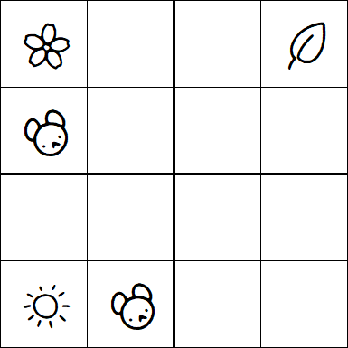 Kids Sudoku 4x4 - Hard