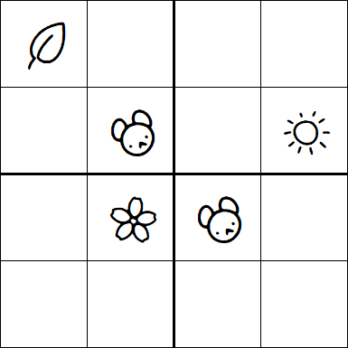 Kids Sudoku 4x4 - Difficile