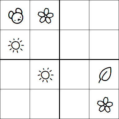Kids Sudoku 4x4 - Hard