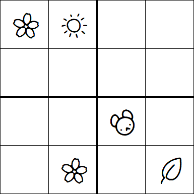 Kids Sudoku 4x4 - Hard