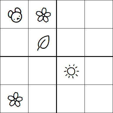 Kids Sudoku 4x4 - Hard